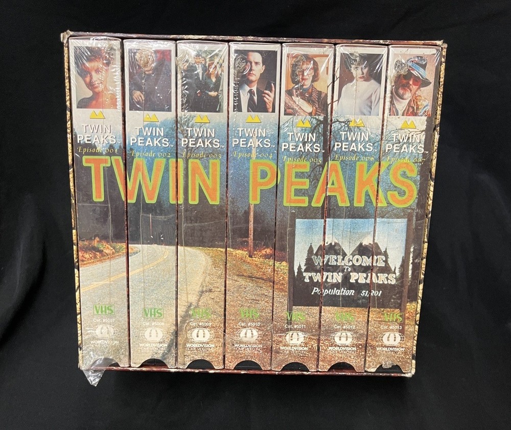 Twin Peaks VHS Box Set  1990 Episodes 1-7 David Lynch WorldVision