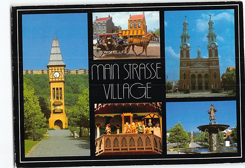 Postcard Main Strasse Village Covington Kentucky USA