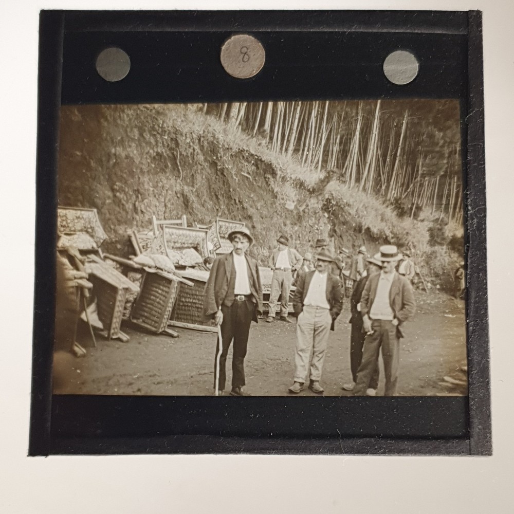 Antique  Magic Lantern  Glass Slide  Historical