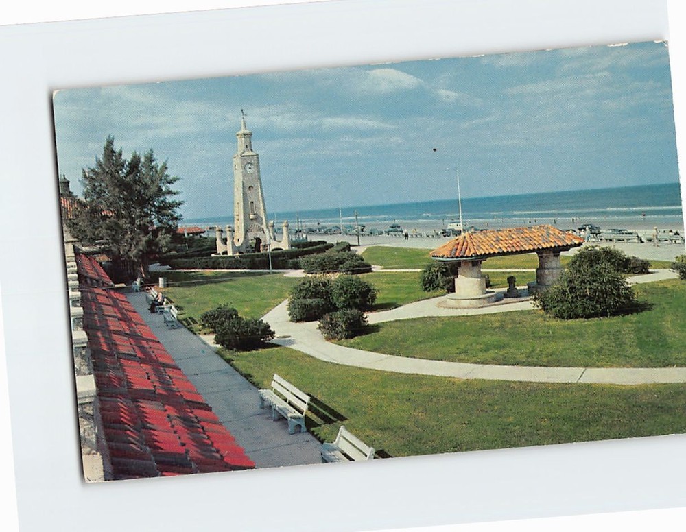 Postcard Clock Tower Daytona Beach Florida USA