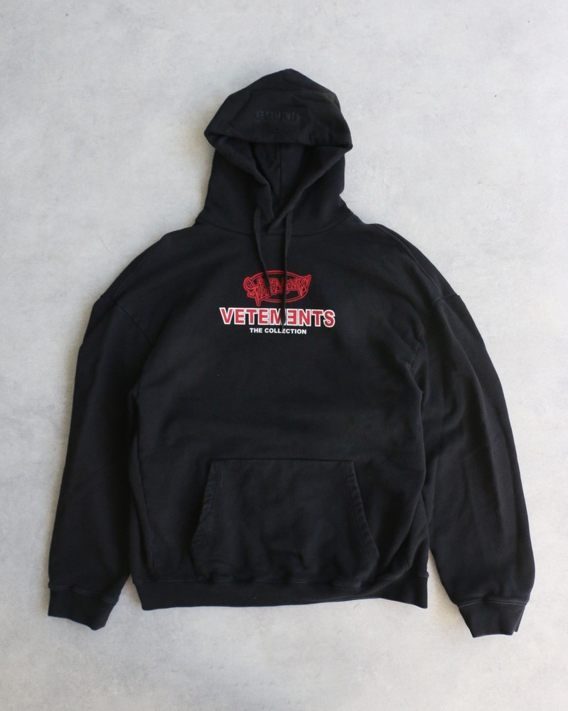 Vetements 2018 The Collection Hoodie Black Size Small
