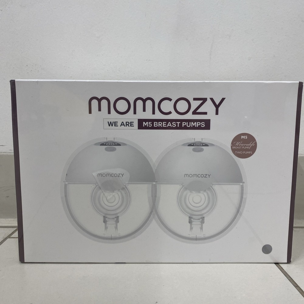 Momcozy S12 9-Levels Double Wearable Breast Pump - White