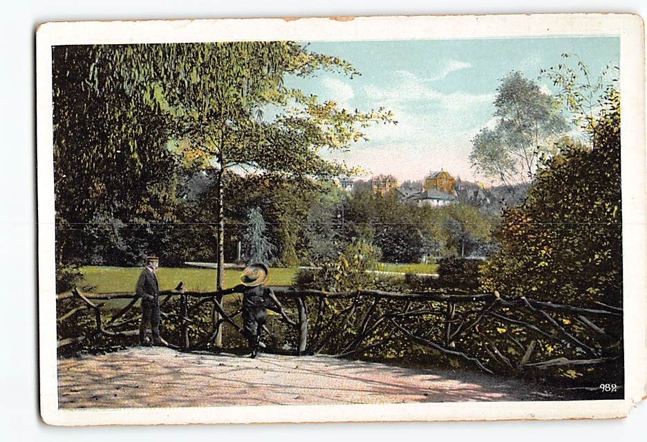 Postcard Scene in the Nerotal Wiesbaden Germany