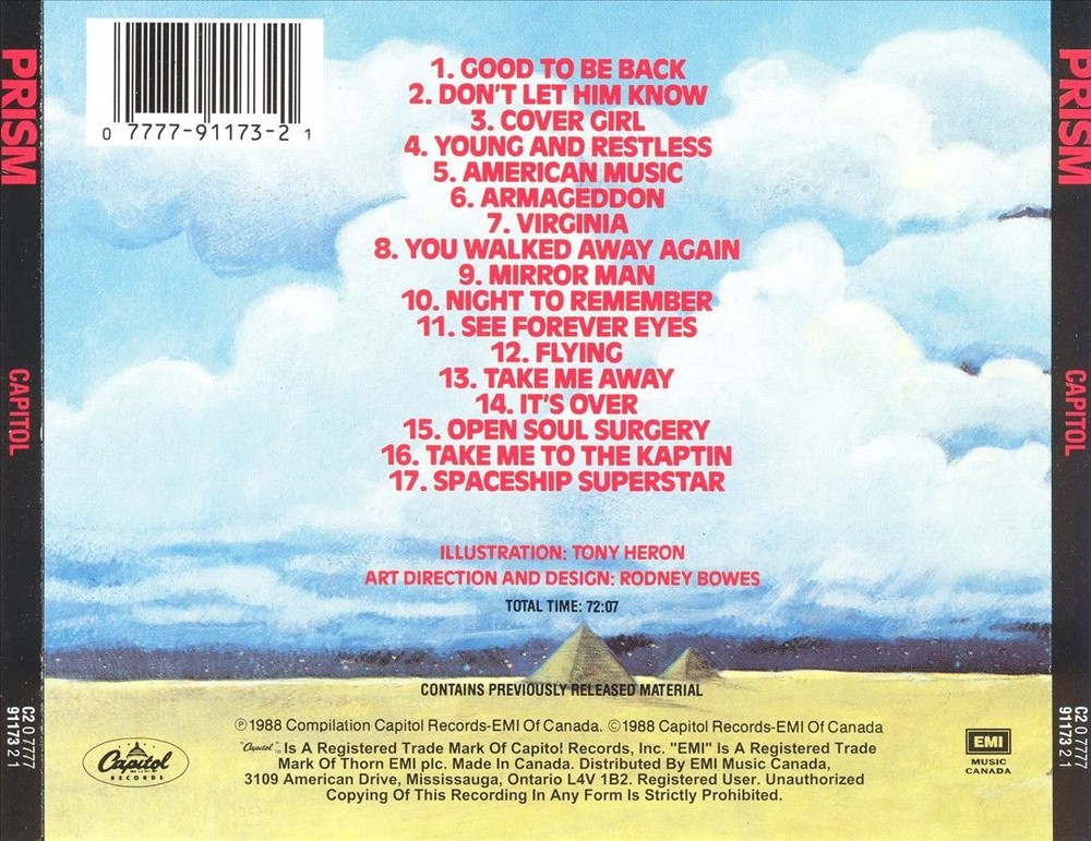 Prism Over 60 Minutes With... New Cd