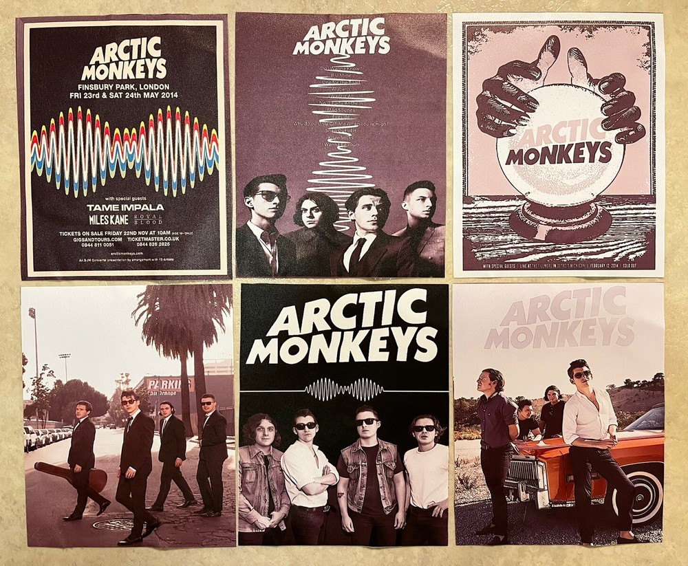 Arctic Monkeys ✅ 6 - 8x10 Canvas Wall Art Color Photo Print Set Unframed ✅ New