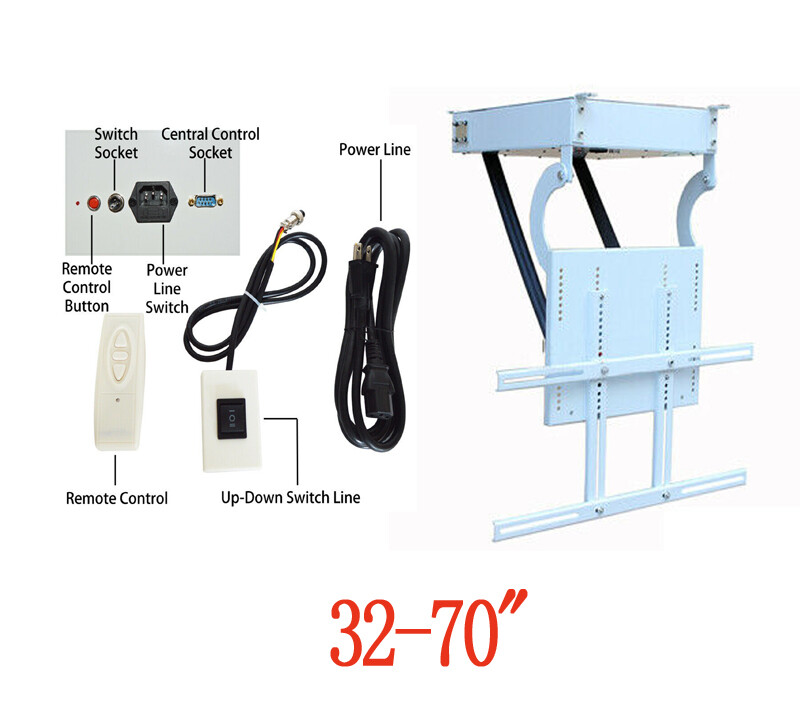 32-70inch TV Ceiling Hanger Bracket Hanging Bracket for 150lbs Products 021059