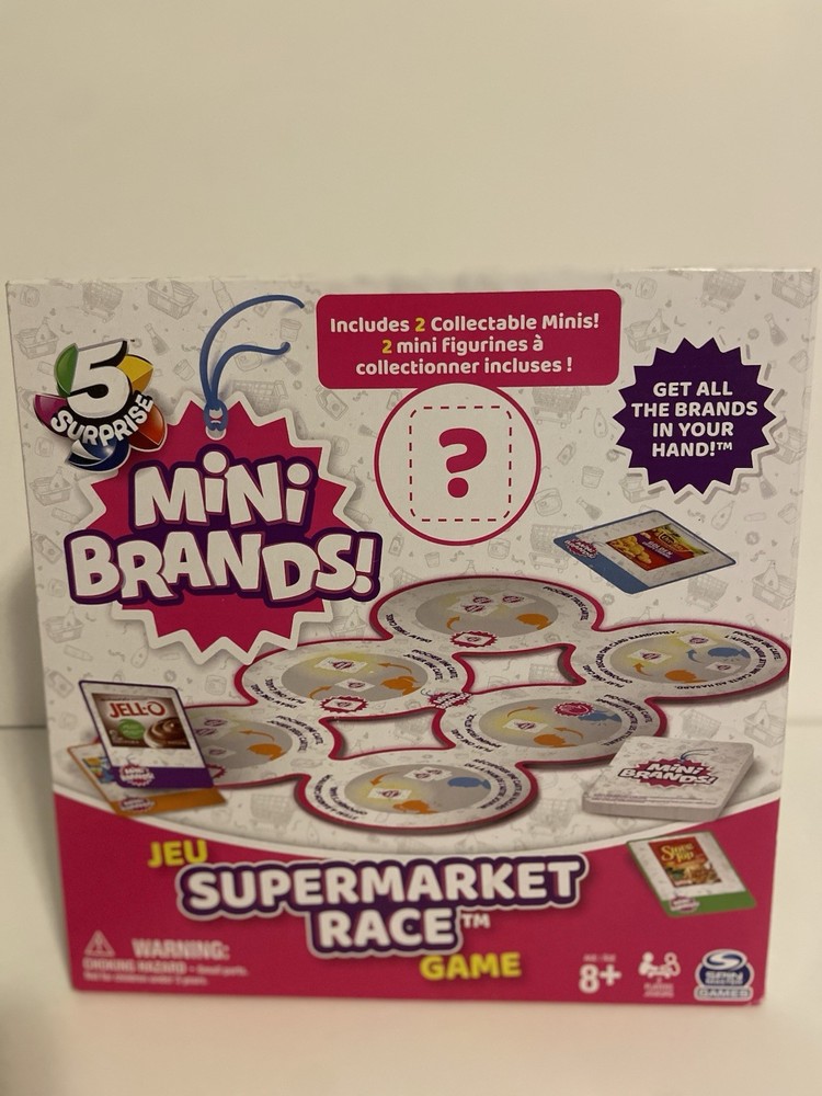 Surprise Mini Brands Supermarket Race Game Family Fun Spinmaster 8+
