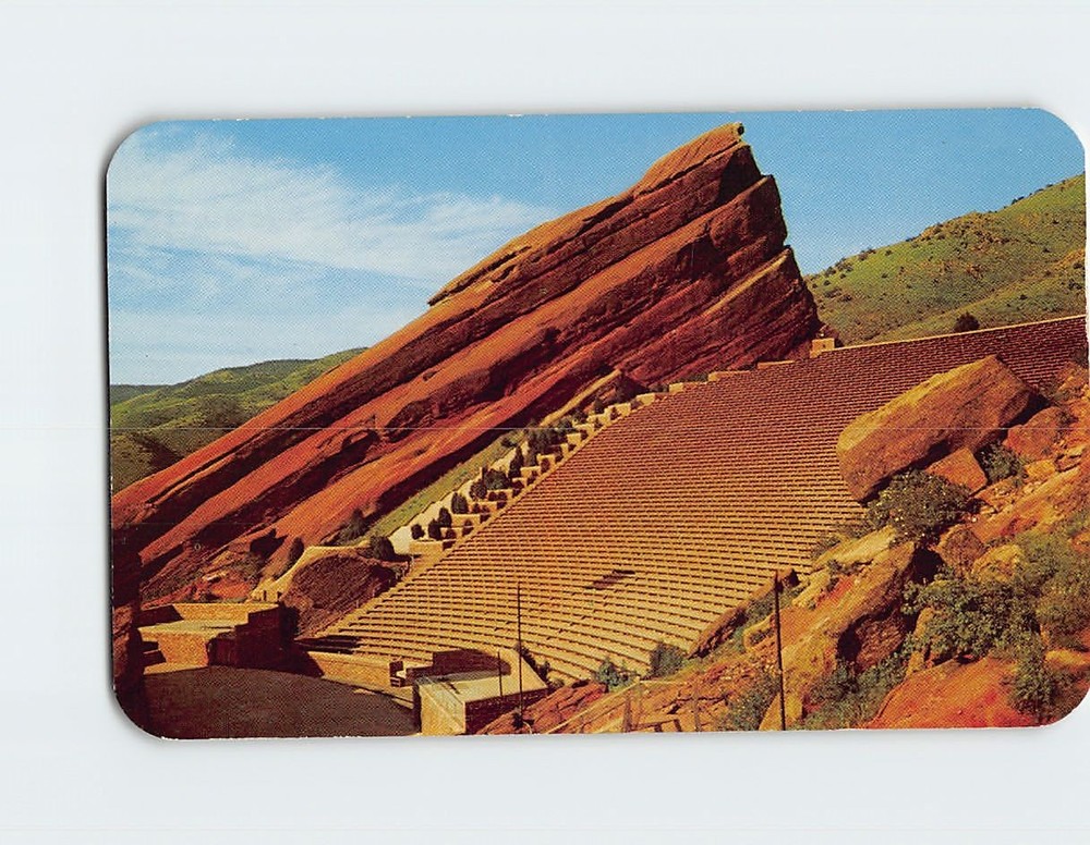 Postcard Red Rocks Theatre Denver Mountain Parks Colorado USA