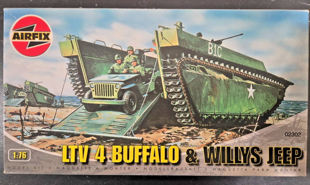 1/76 1/72 Buffalo IV and Willys Jeep - Airfix A02302-04493