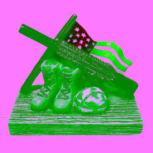 American Hero Series Fallen Soldier Resin Ornament  1 Count / 4 Inches By Hikari