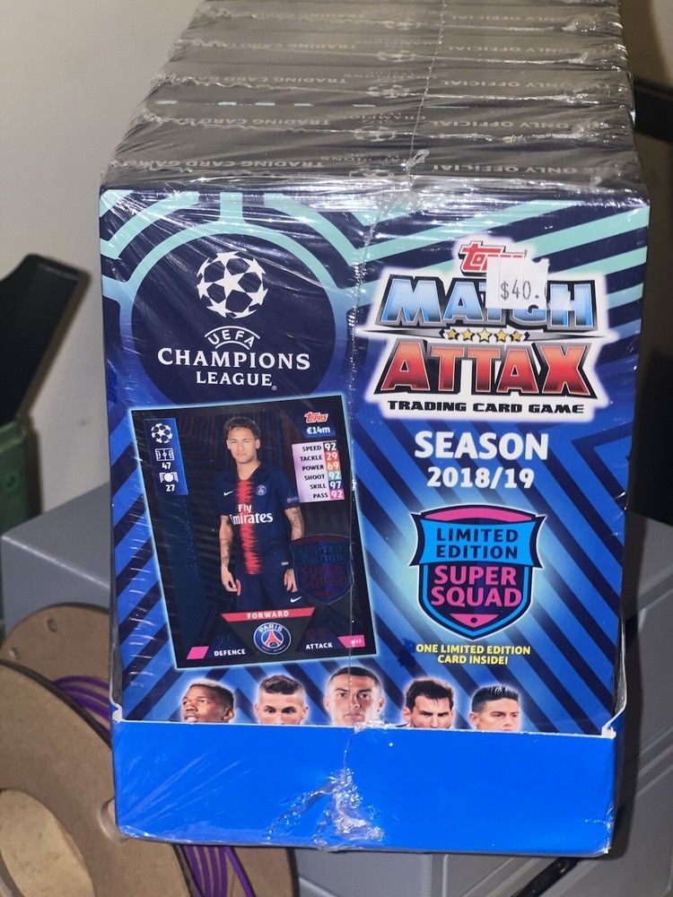 2018 Topps Match Attax UEFA Champions League Limited Edition 8 Boxes Sealed