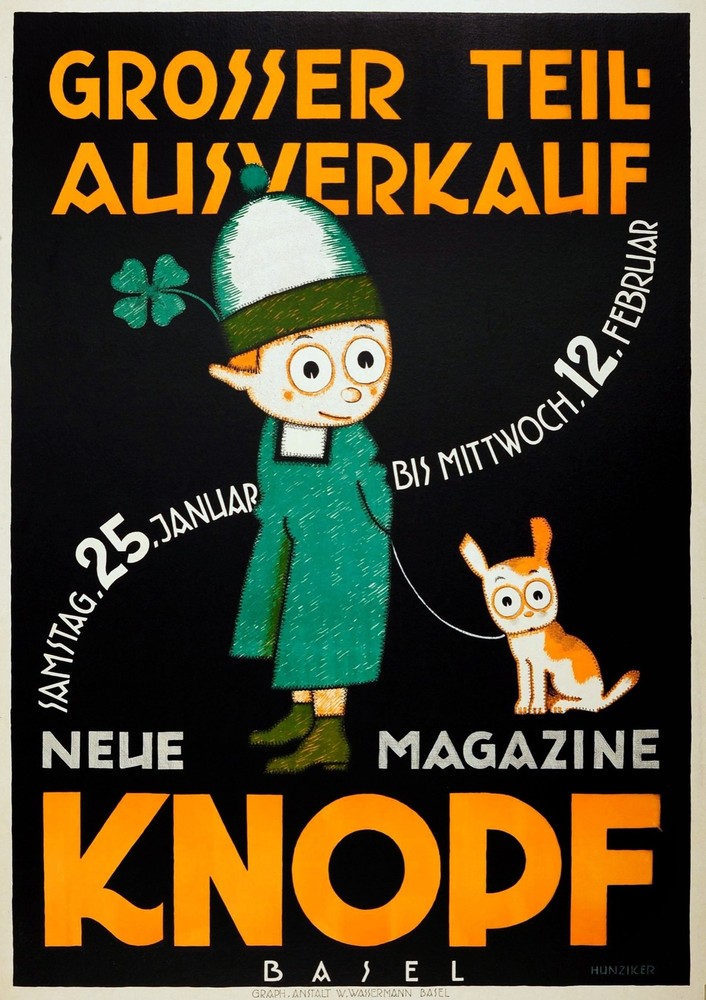 8678.Decoration Poster.Home Room wall art design.Knopf magazine Irish kid & dog