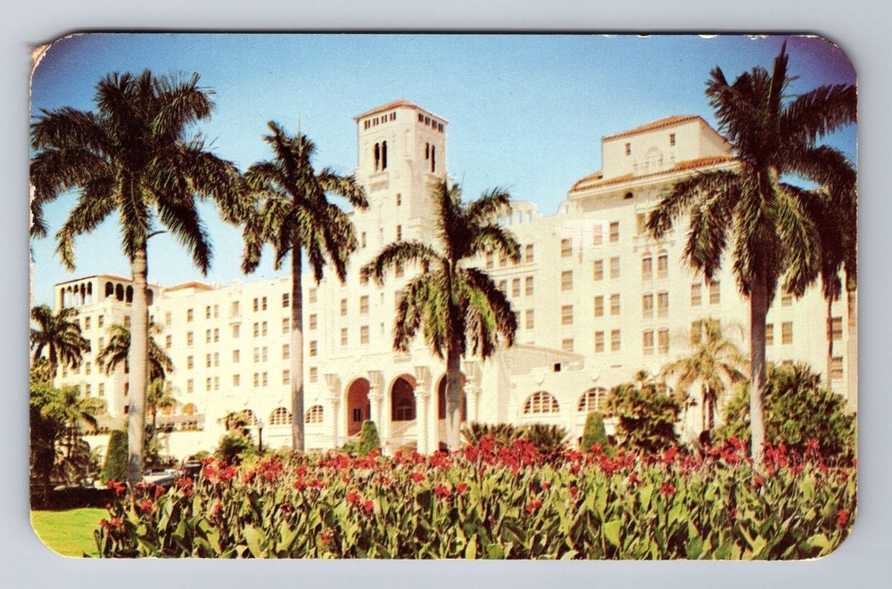 Hollywood FL-Florida, Hollywood Beach Hotel, Advertising, Vintage Postcard