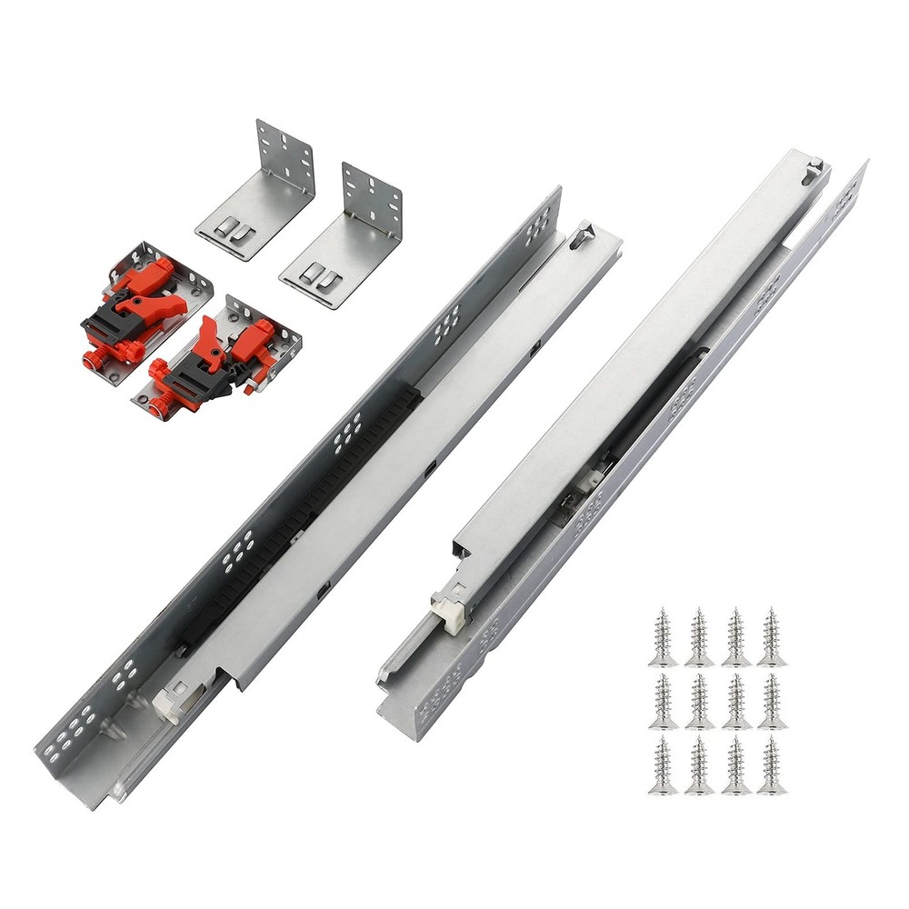 10 Pairs 21-Inch Soft-Close Undermount Drawer Slides Full Extension Concealed
