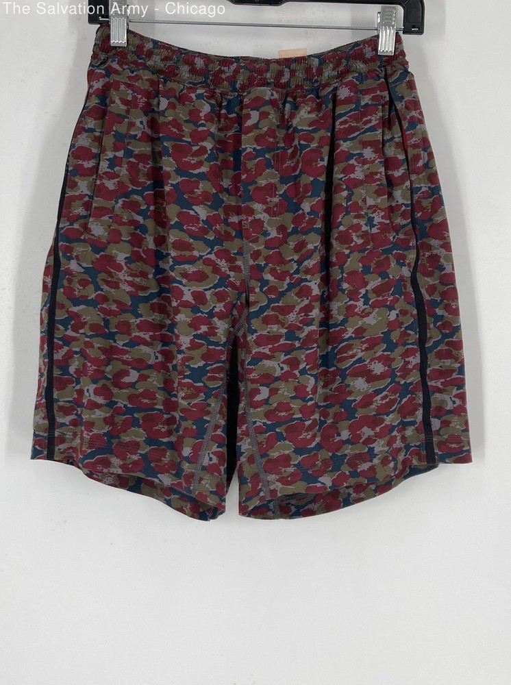 Lululemon Mens Multicolor Pockets Elastic Waist Pull-On Athletic Shorts Size M