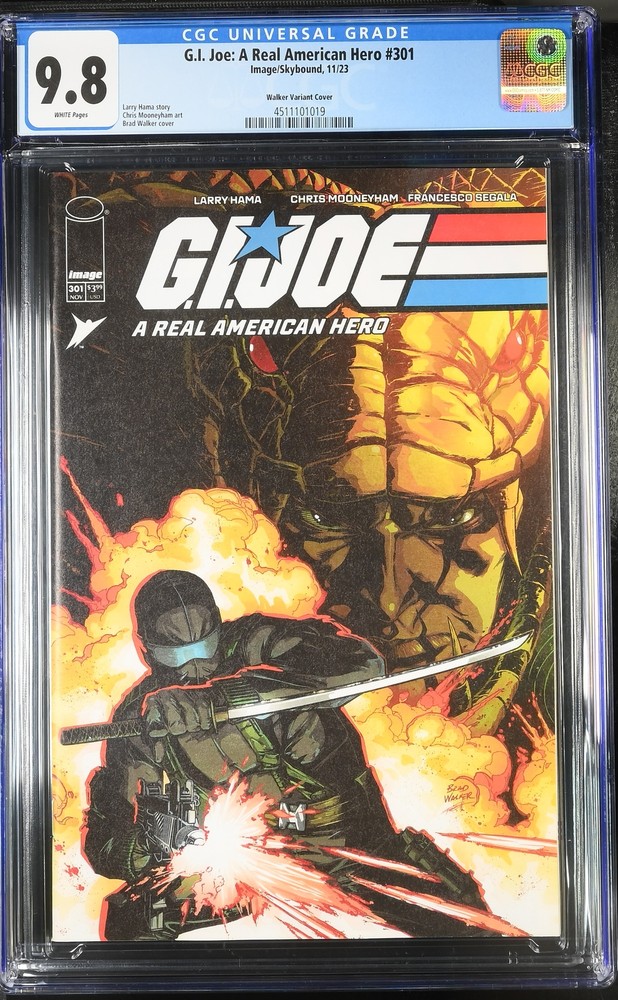 G.I. Joe: A Real American Hero 301 CGC 9.8 Walker 1:10 Incentive Variant Cover