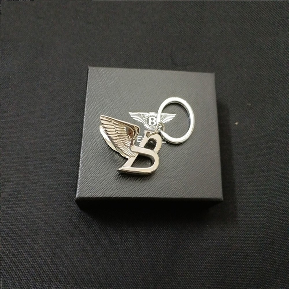 Mulsanne Arnage Flying Spur Premium Key Holder Bentley Chrome Metal Keychain