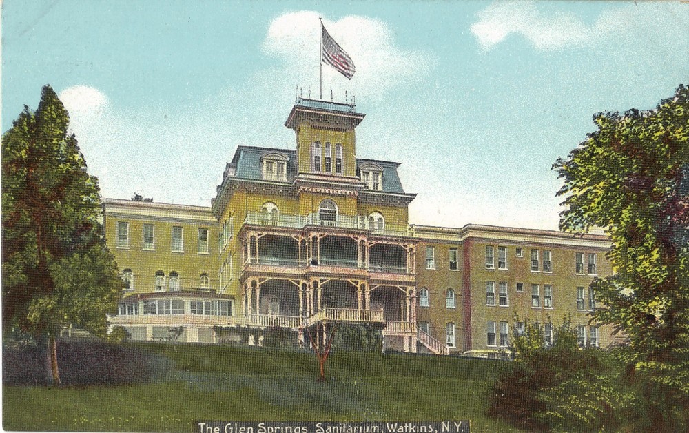 Watkins NY The Glen Springs Sanitarium  DB Postcard UNP0STED EXCL *