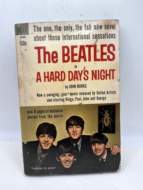 The Beatles in A Hard Day's Night by John Burke 1964 Vintage Paperback Book
