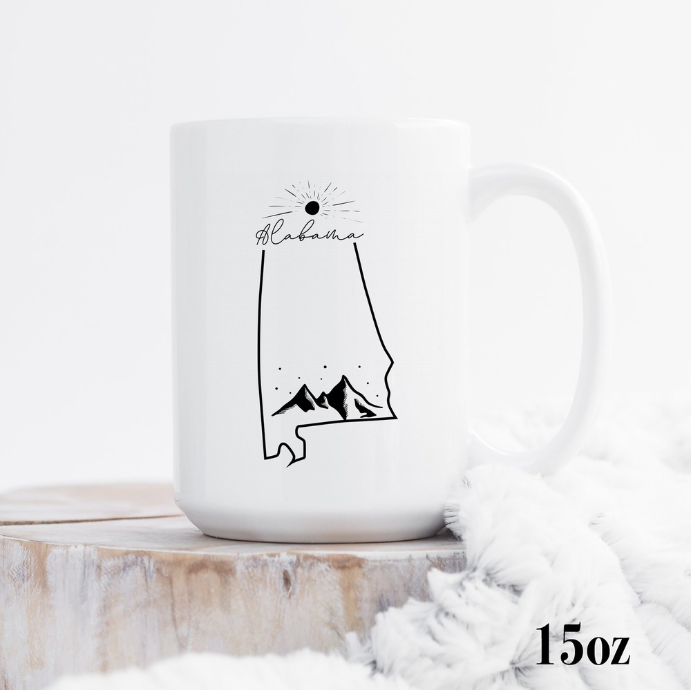 Camping Alabama Enamel Camping Mug Gift For Camper Camper Mug Outdoor Lover Gift