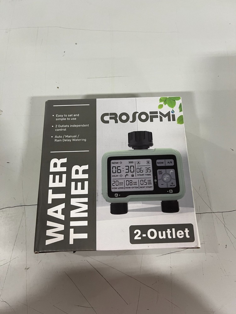 Crosofmi watering Timer with 2 outlets