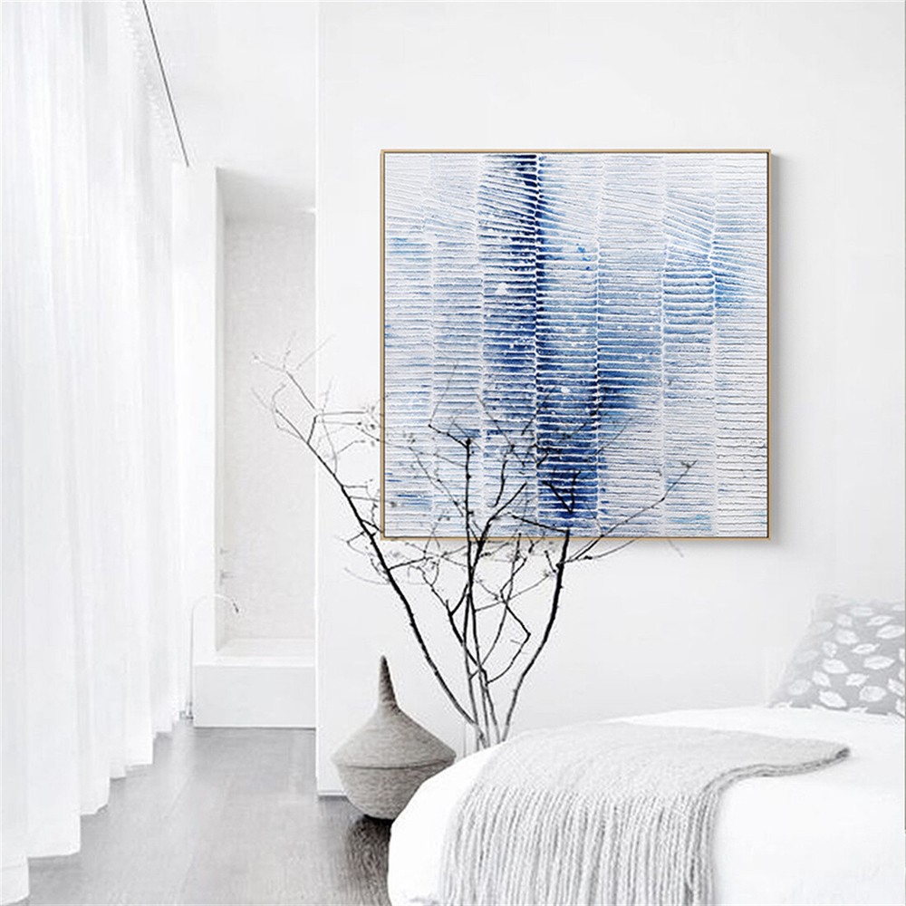 Hand Painted Abstract Painting Minimalist Art Thick Textured Canvas Painting