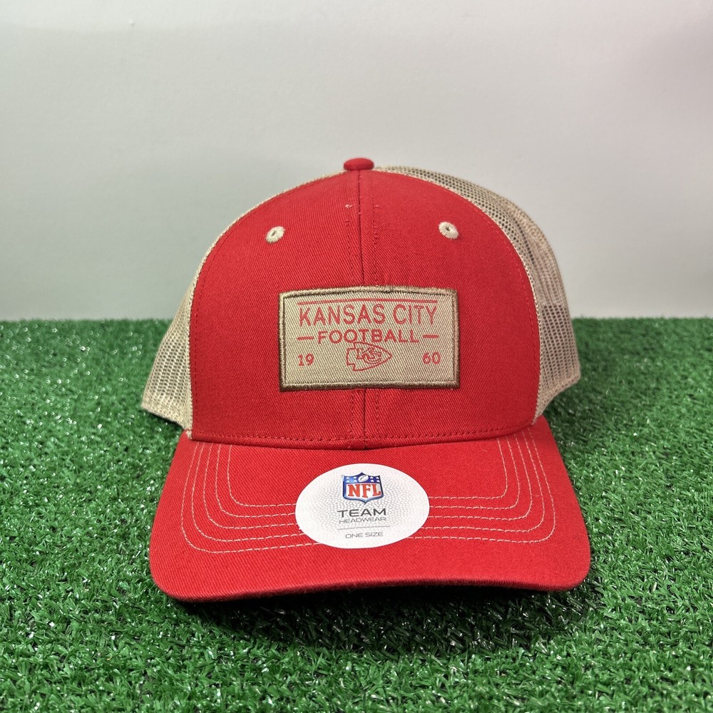 Kansas City Chiefs Hat NFL Team Red One Size Strap New NWT