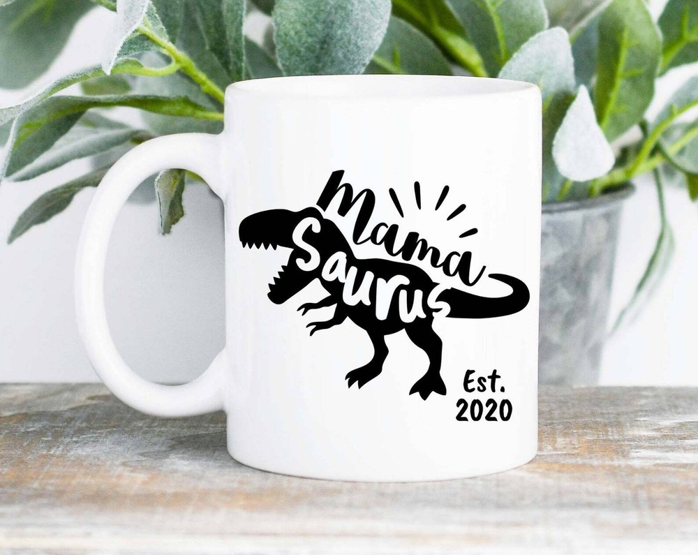 Personalised Mummy Mug Mama Saurus Mug Dad Mug Mother's Day Gift Mum Gift New