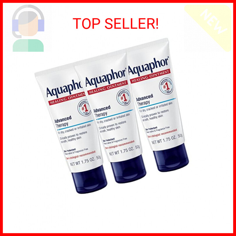 Aquaphor Advanced Therapy Healing Ointment for Dry Skin Protection & Moisturizing