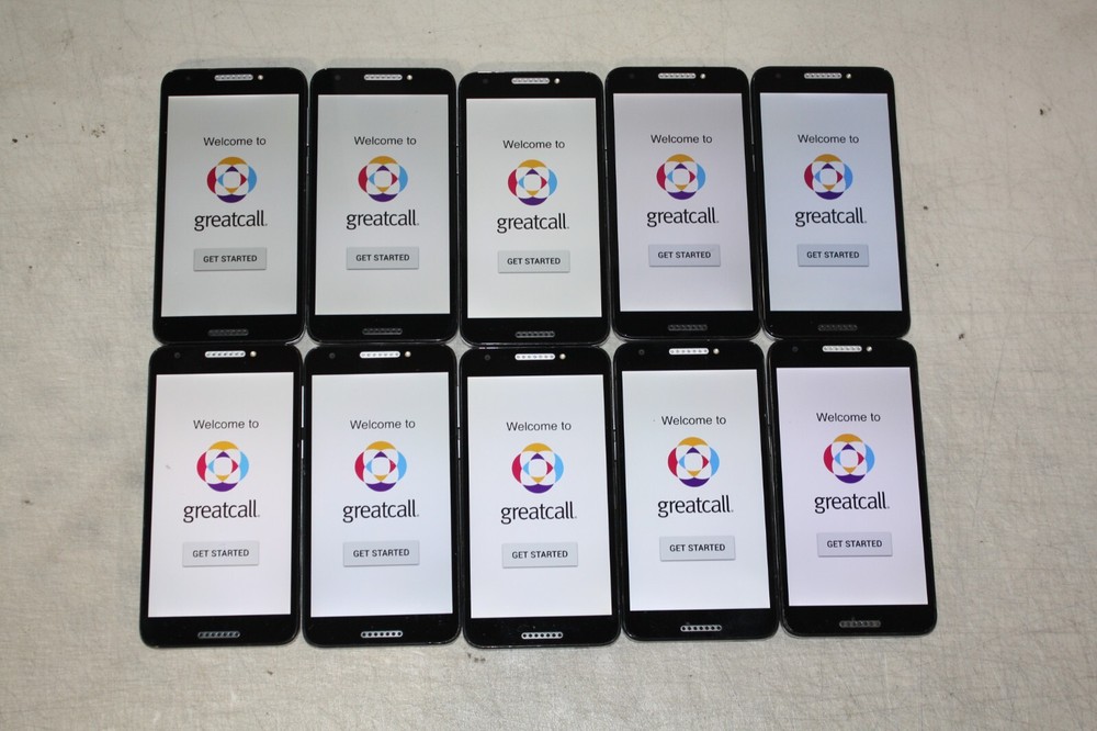 Lot of (10) TCL 5049S - Jitterbug Smart2 Smartphone for Seniors by GreatCall