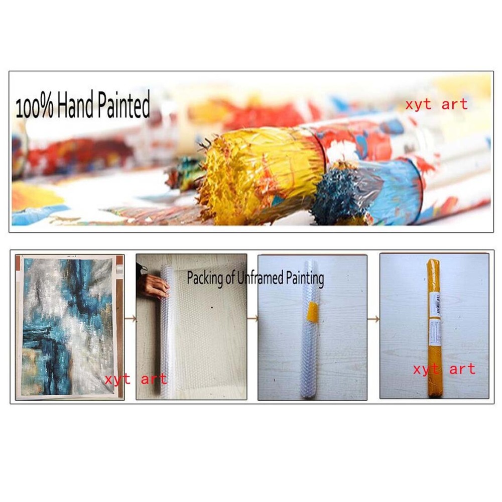custom made Hand painted Modern Oil Painting on Canvas Abstract