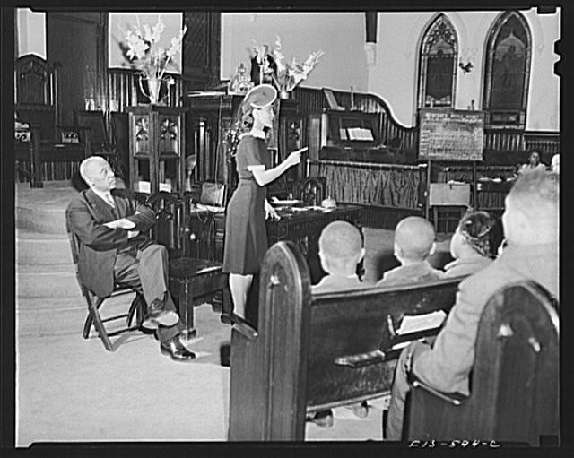 Washington DC Jewal Mazique Library of Congress Church Interior 1940s