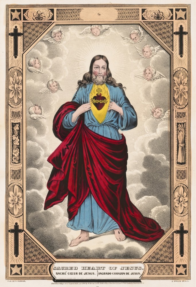Wall Decor Poster.Home Room interior.Sacred Heart o Jesus Christ.Christian.11635