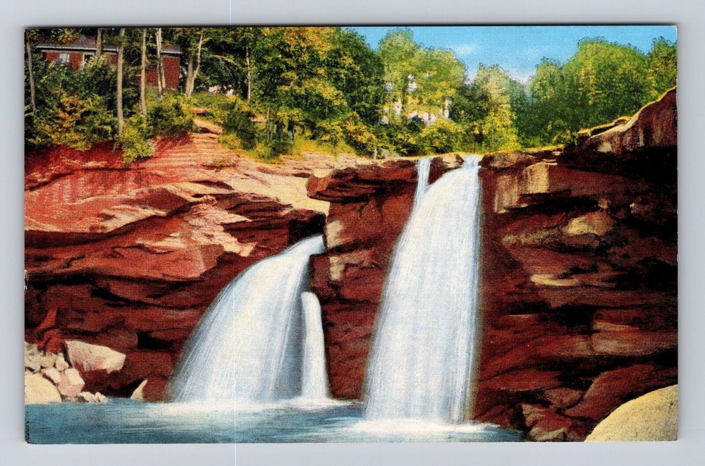 Elyria OH-Ohio, Cascade Park, East Falls of Black River, Vintage Postcard