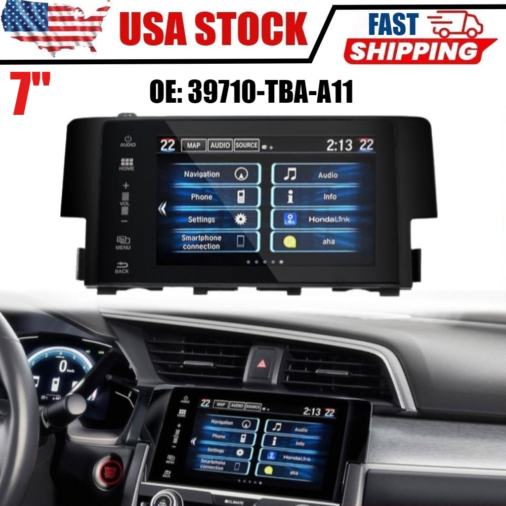 FOR 2016-18 Honda Civic Radio OEM Navigation Display Touch Screen 39710-TBA-A11