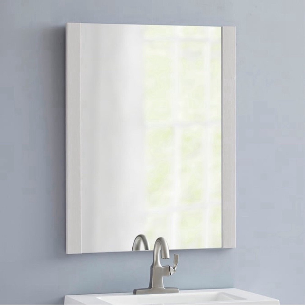 Acadia Bathroom (or any Room) Mirror 24 In. X 31 In. White Finish Frame-image