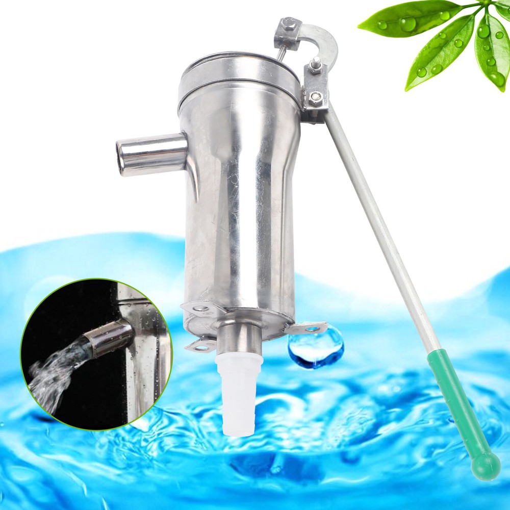 Manual Well Pump, Stainless Steel Deep Well Hand Pump Suction Pump/ Bracket