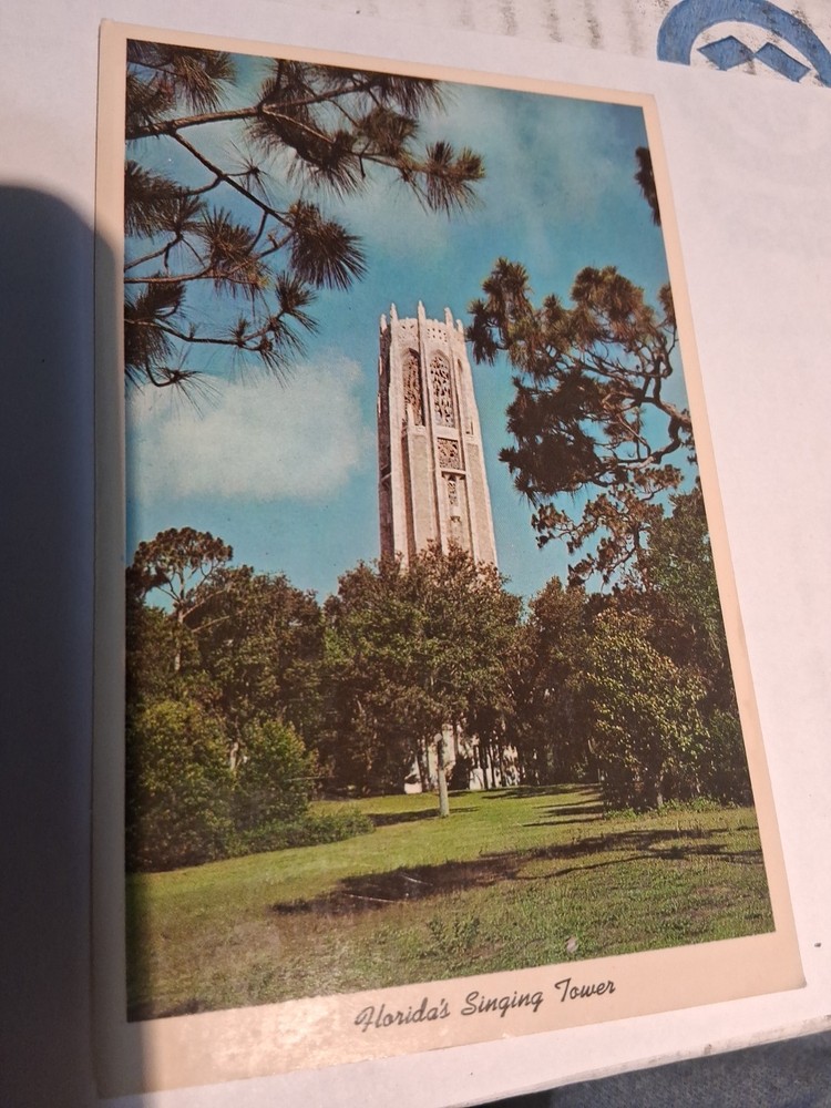 Postcard Singing Tower Lake Wales Florida USA