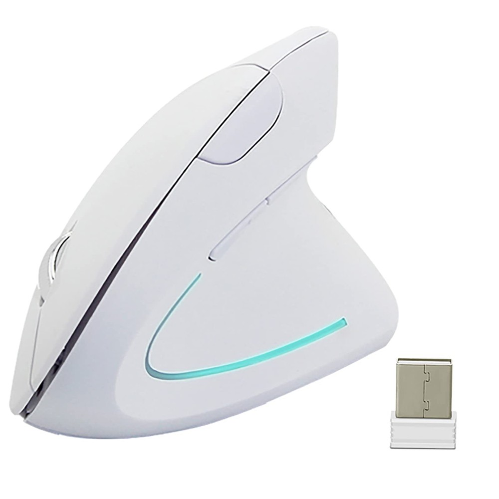 2.4G Wireless Ergonomic Vertical Mouse with 6 Buttons and Adjustable DPI