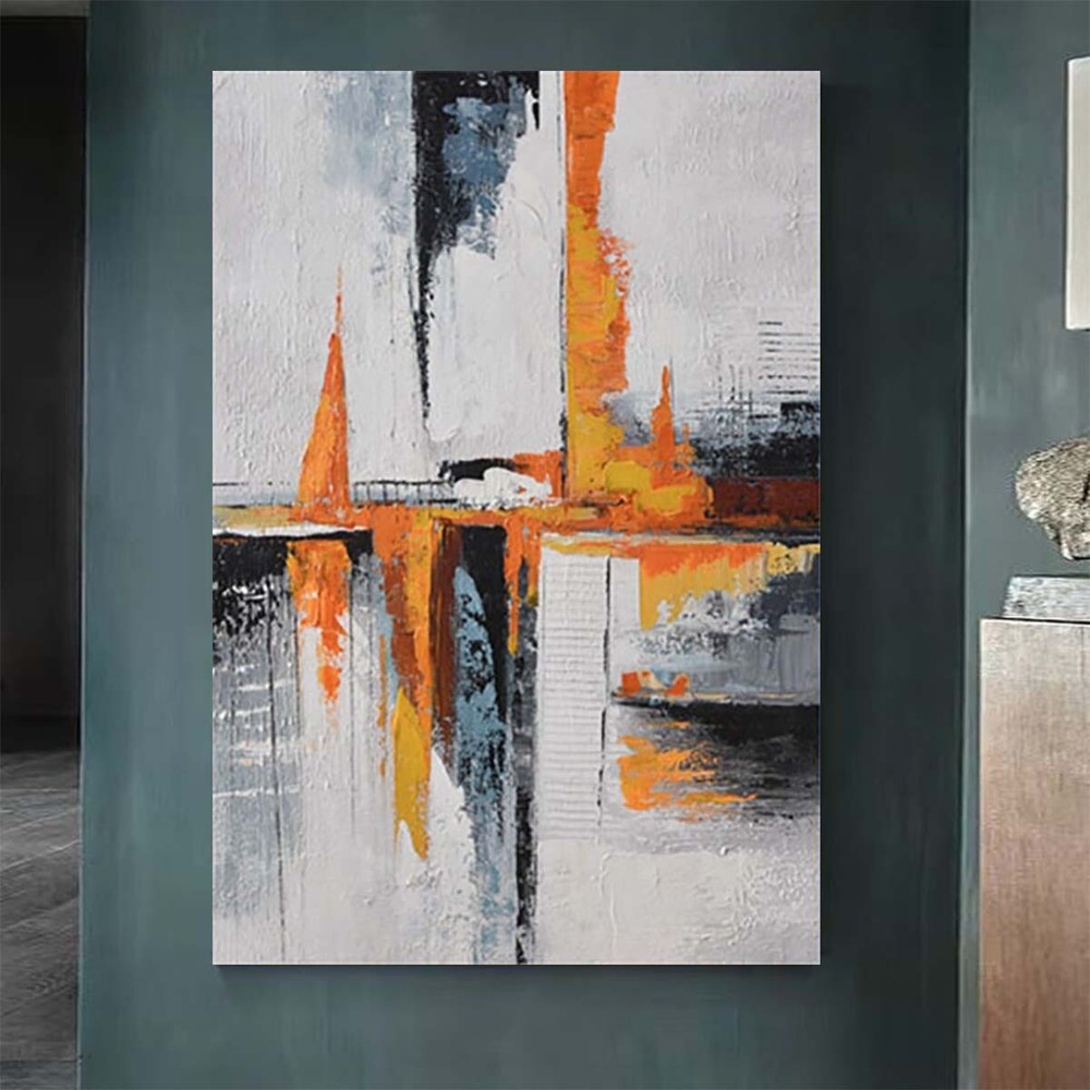 Custom Large Canvas Oil Painting Handmade Wall Art Decor Mural Modern Abstract