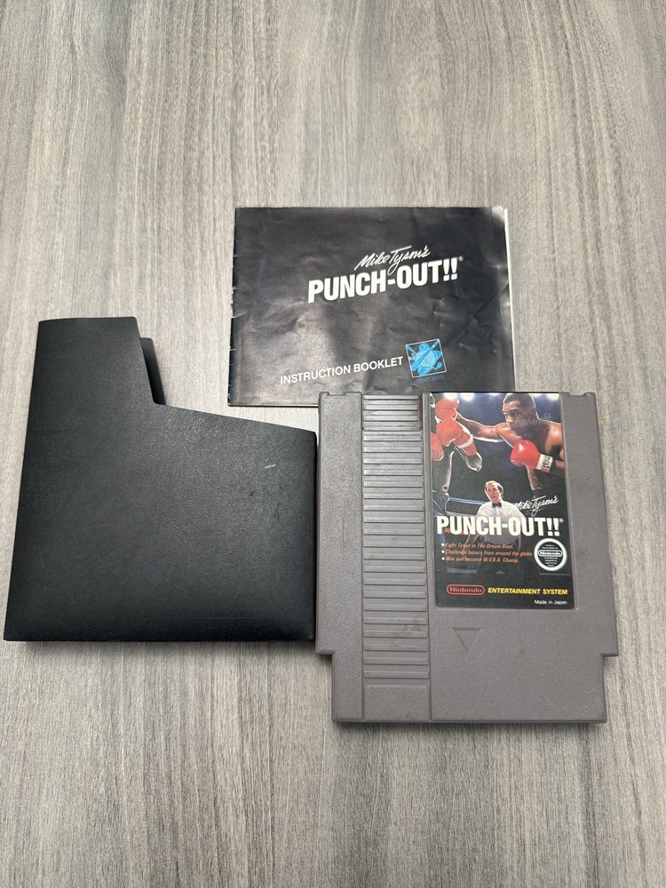 Nintendo NES Mike Tyson's Punch-Out!! with Manual Tested And Dust Case