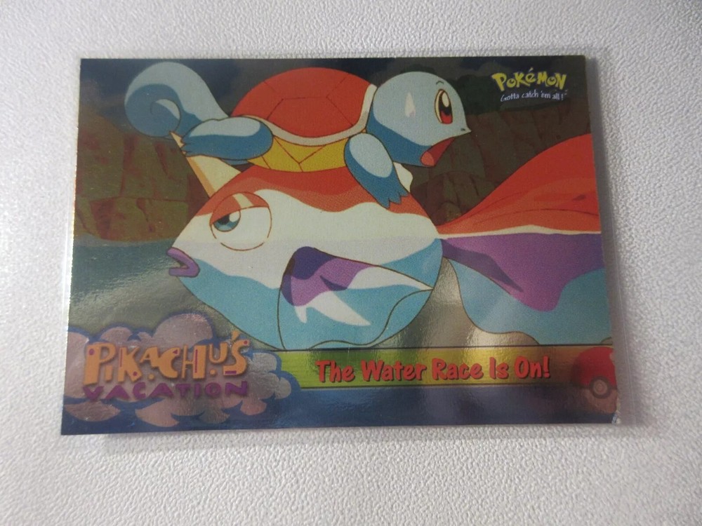 1999 Topps Pokemon: The Water Race is On #47 (FOIL) LP+ Pikachu's Vacation /0301
