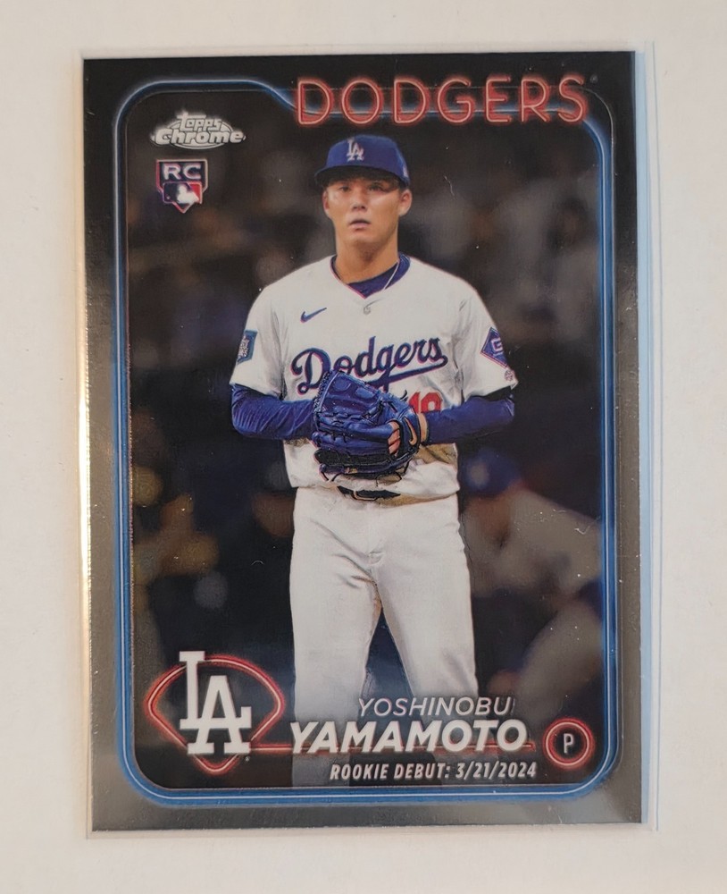 2024 Topps Chrome Update Yoshinobu Yamamoto RC Rookie #USC108 Dodgers
