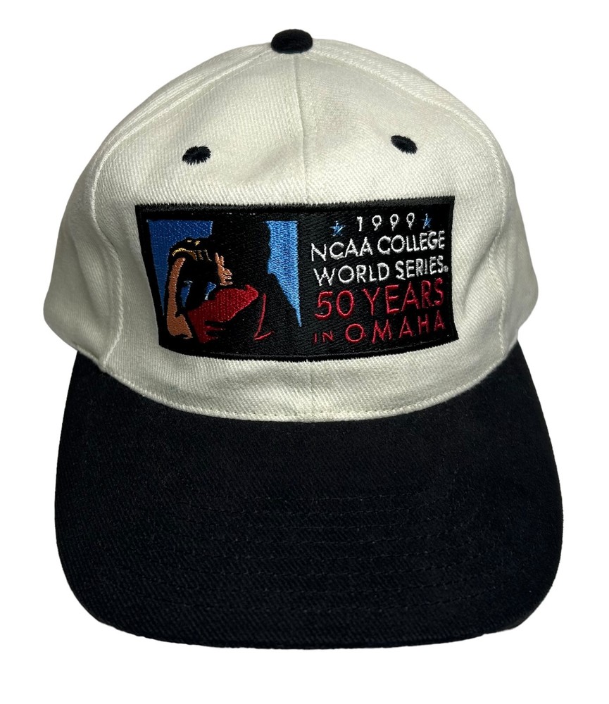 Vintage 1999 NCAA College World Series 50 Years Omaha Strapback Baseball Cap