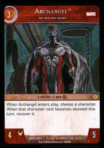 VS System: Archangel, Heavenly Host [Played] Marvel Evolution TCG CCG Classic Ma