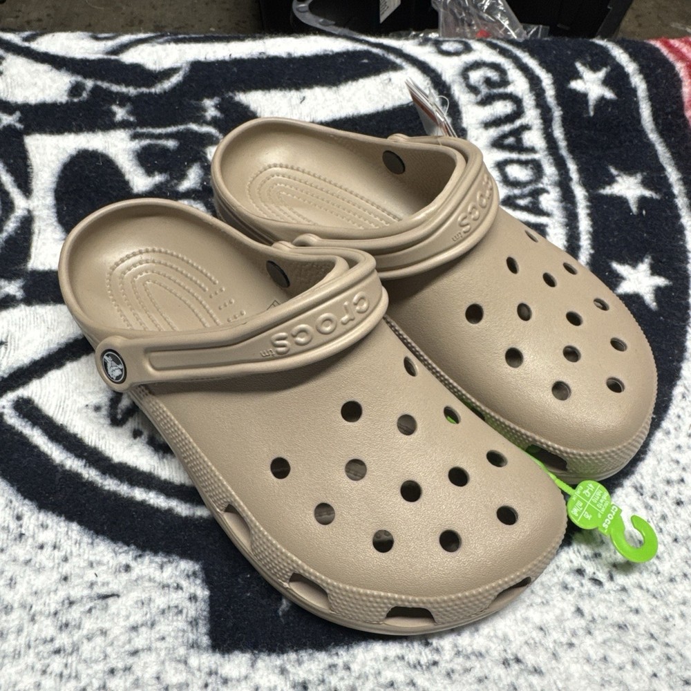 Original Crocs Classic Clog - Brown Latte - Women W9 / Men M7 - Brand New