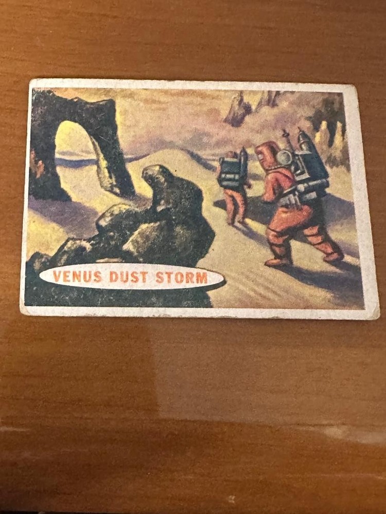 1957 Topps Space Card # 71 Venus Dust Storm Read Desciption