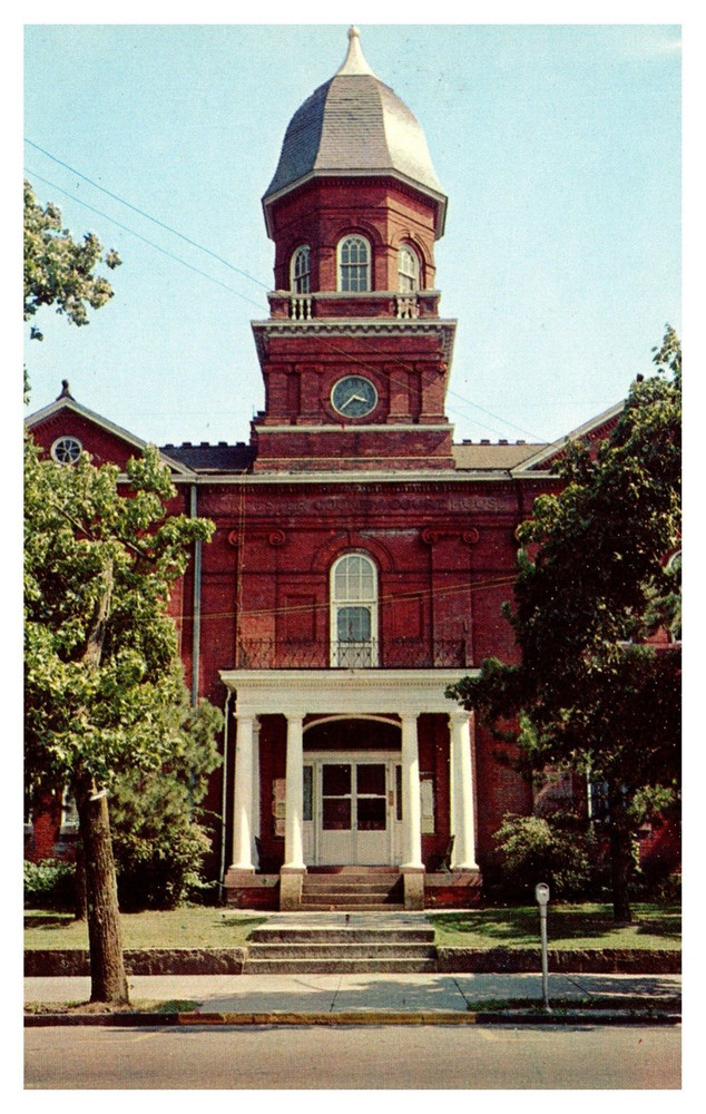 Snow Hill MD Maryland Court House Worcester County Chrome Postcard