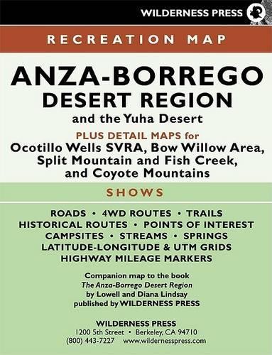 Diana Lindsay Lowell Lindsay MAP Anza-Borrego Desert Region (Map)Another great item from Rarewaves USA | Free delivery!