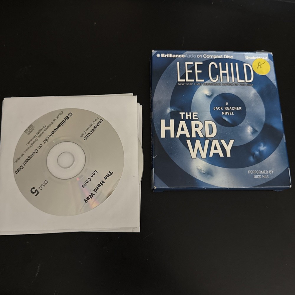 Audiobook - THE HARD WAY, by Lee Child - Jack Reacher suspense, 10 CDs